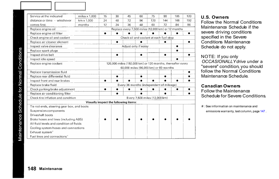 HONDA 2001 S2000 - Owner's Manual User Manual | Page 151 / 276