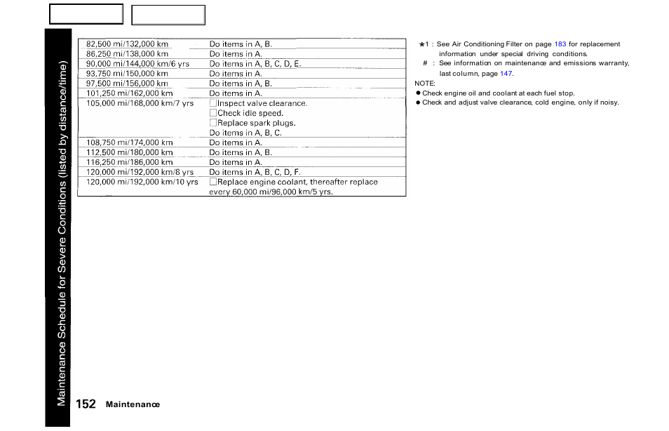 HONDA 2001 S2000 - Owner's Manual User Manual | Page 155 / 276