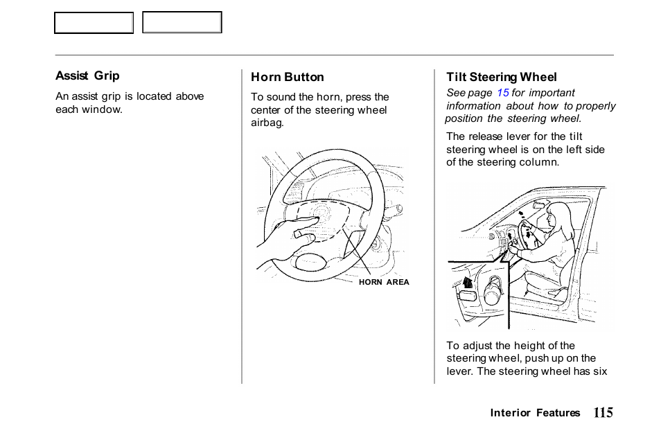 HONDA 2001 Passport - Owner's Manual User Manual | Page 119 / 317