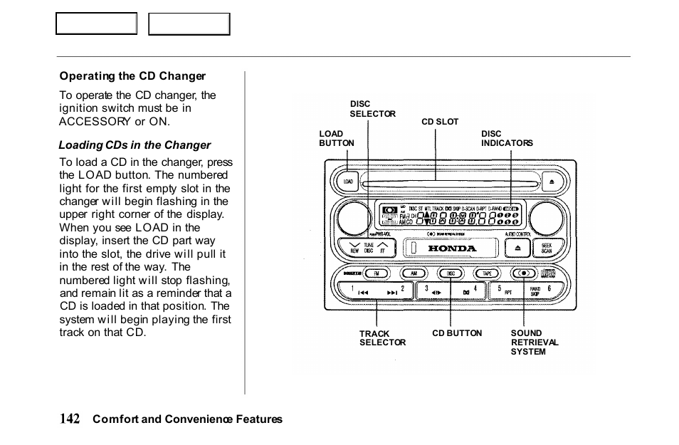 HONDA 2001 Passport - Owner's Manual User Manual | Page 146 / 317