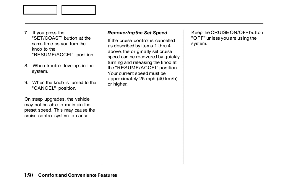 HONDA 2001 Passport - Owner's Manual User Manual | Page 154 / 317