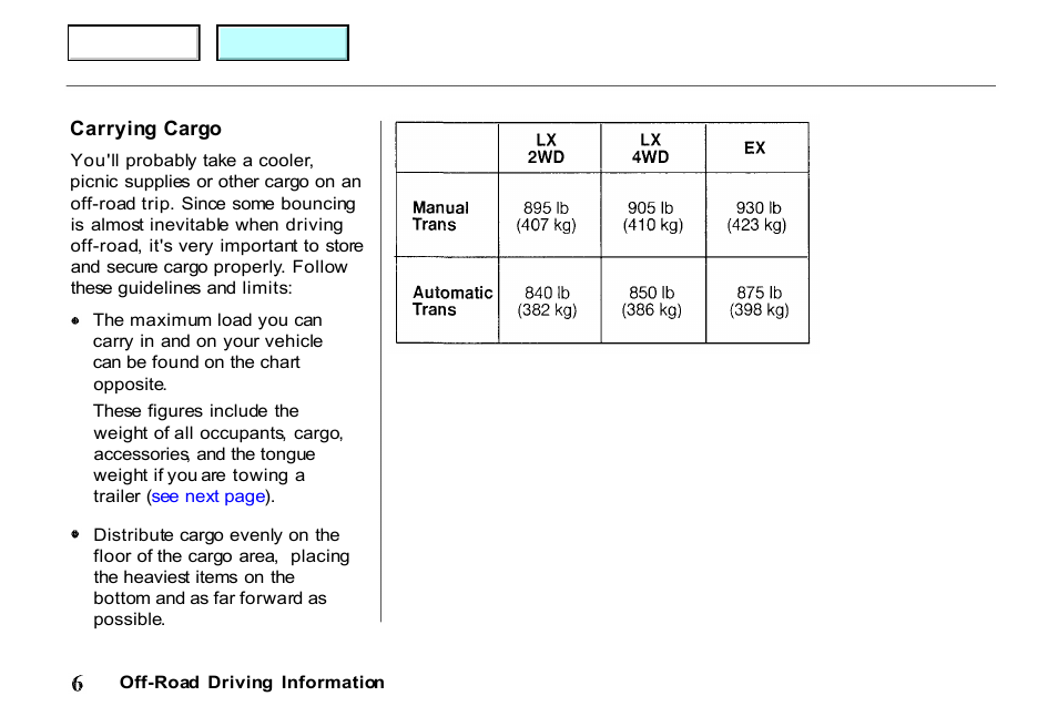 HONDA 2001 Passport - Owner's Manual User Manual | Page 277 / 317