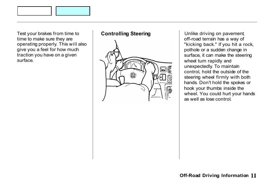 HONDA 2001 Passport - Owner's Manual User Manual | Page 282 / 317
