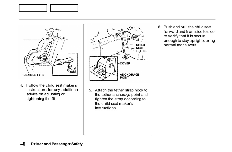 HONDA 2001 Passport - Owner's Manual User Manual | Page 44 / 317