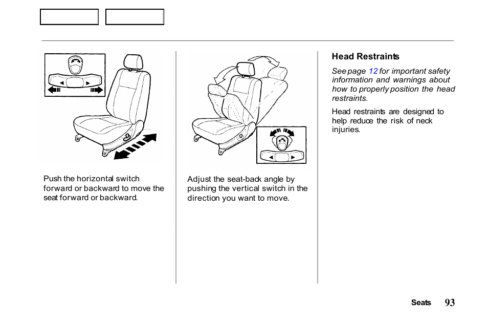 HONDA 2001 Passport - Owner's Manual User Manual | Page 97 / 317