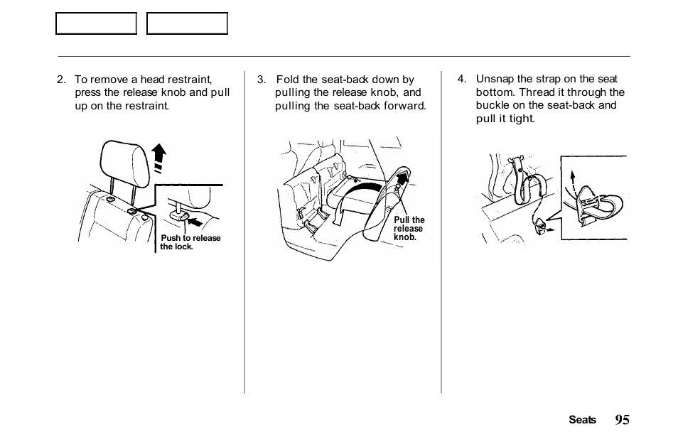 HONDA 2001 Passport - Owner's Manual User Manual | Page 99 / 317