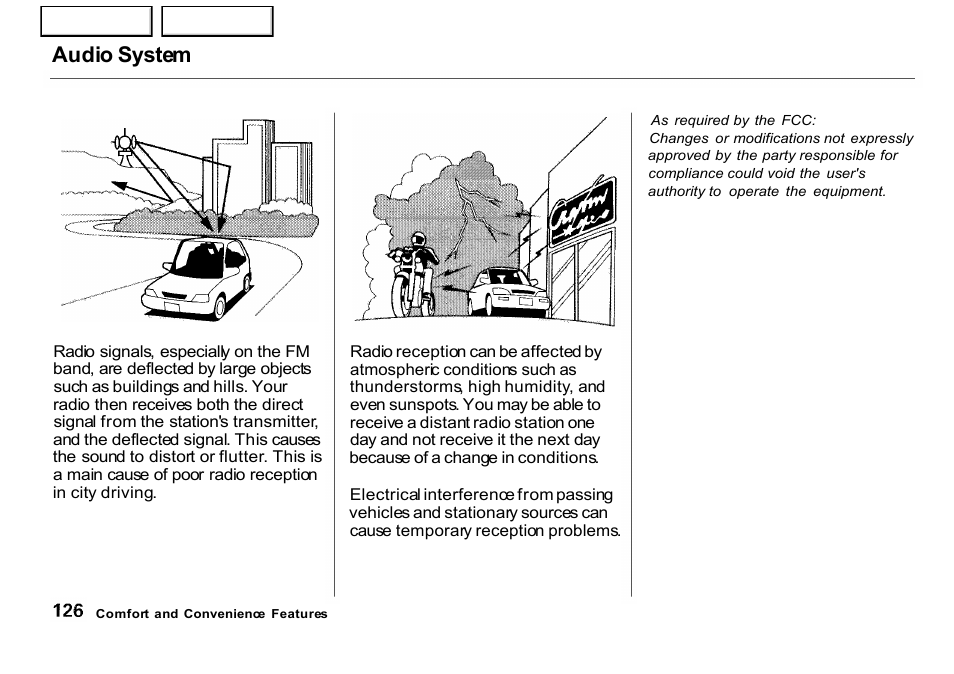 Audio system | HONDA 2001 CR-V - Owner's Manual User Manual | Page 130 / 326