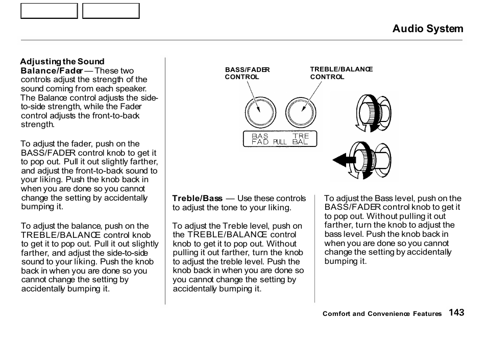 Audio system | HONDA 2001 CR-V - Owner's Manual User Manual | Page 147 / 326