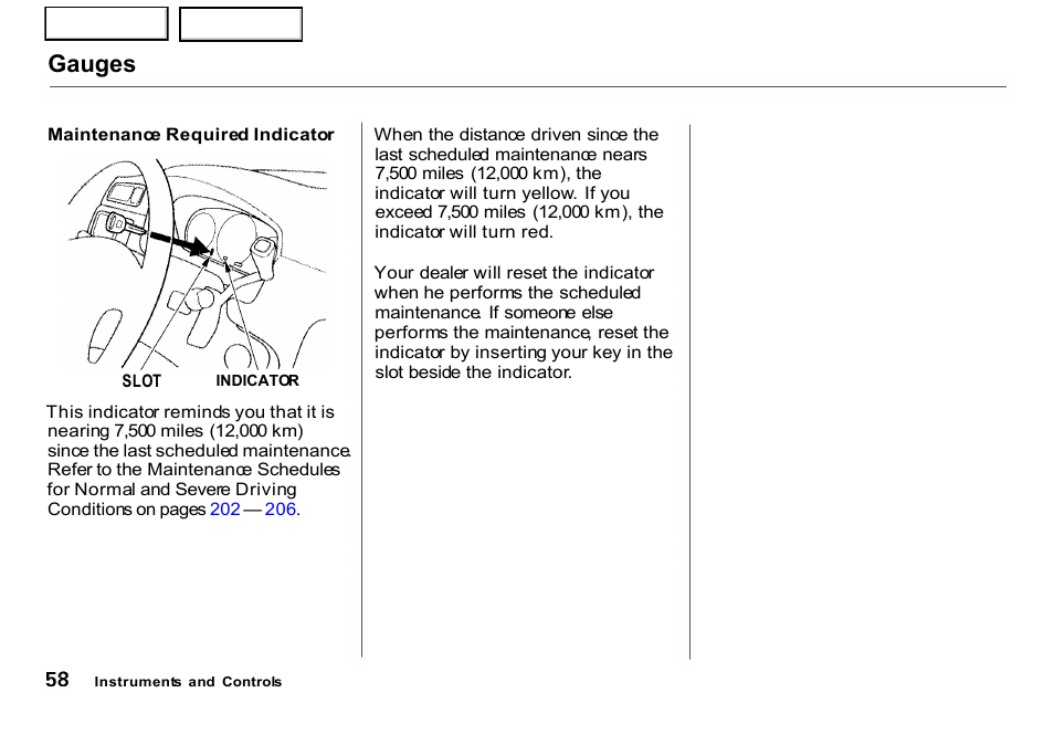 Gauges | HONDA 2001 CR-V - Owner's Manual User Manual | Page 62 / 326