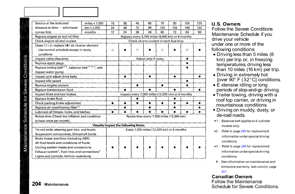 HONDA 2000 Accord Coupe - Owner's Manual User Manual | Page 207 / 338