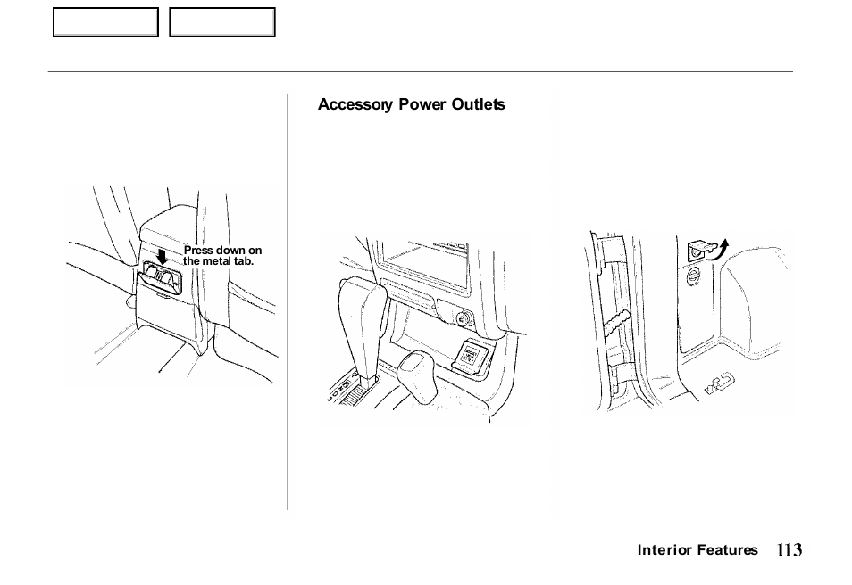 HONDA 2000 Passport - Owner's Manual User Manual | Page 116 / 267