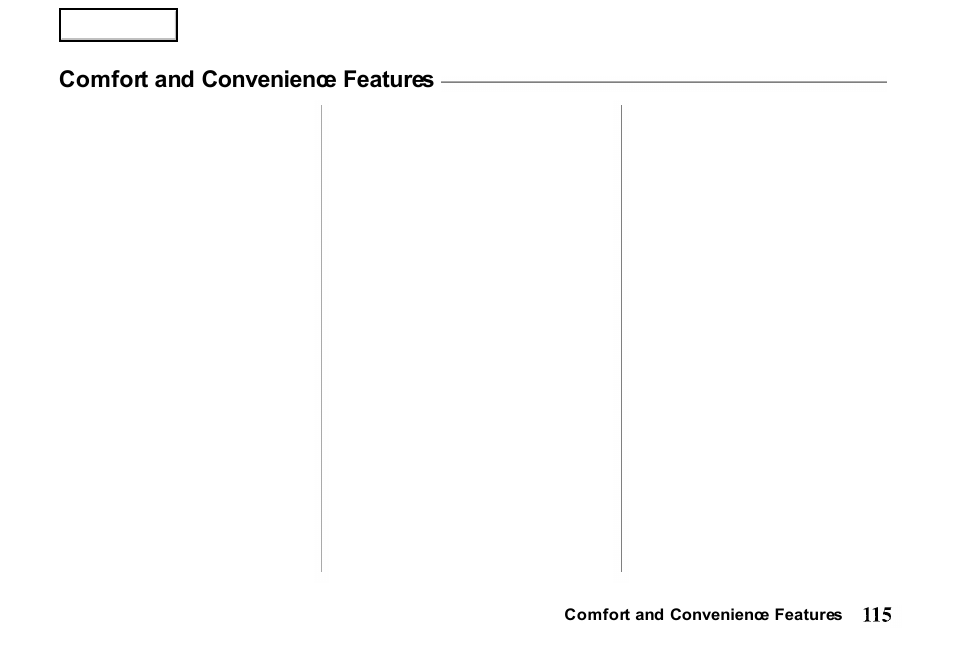 Comfort and convenience features | HONDA 2000 Passport - Owner's Manual User Manual | Page 118 / 267