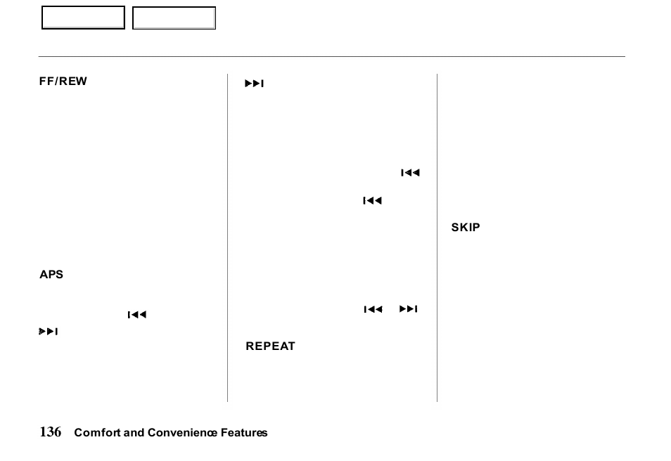 HONDA 2000 Passport - Owner's Manual User Manual | Page 139 / 267