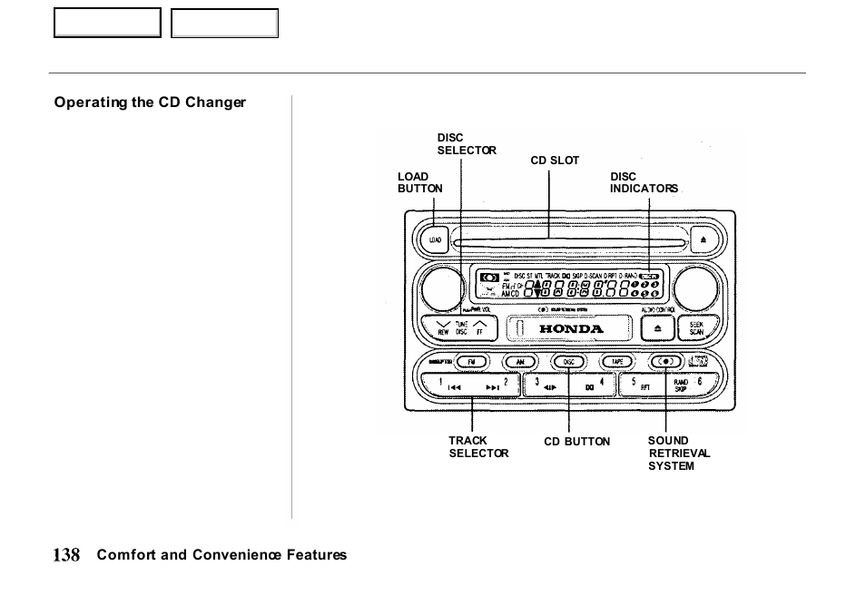 HONDA 2000 Passport - Owner's Manual User Manual | Page 141 / 267