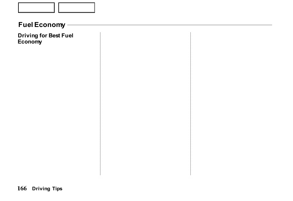 Fuel economy | HONDA 2000 Passport - Owner's Manual User Manual | Page 169 / 267