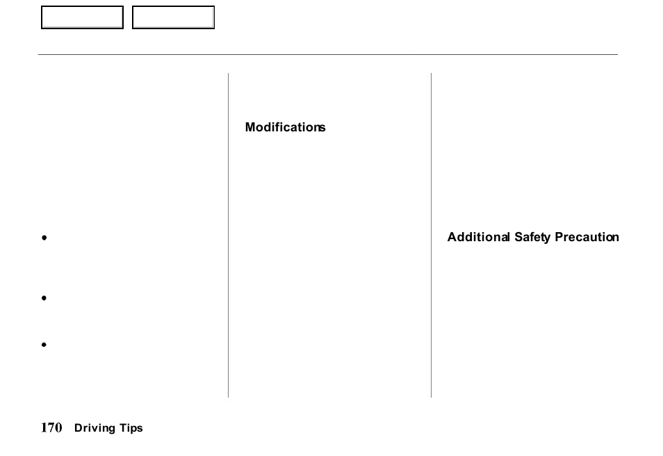 HONDA 2000 Passport - Owner's Manual User Manual | Page 173 / 267
