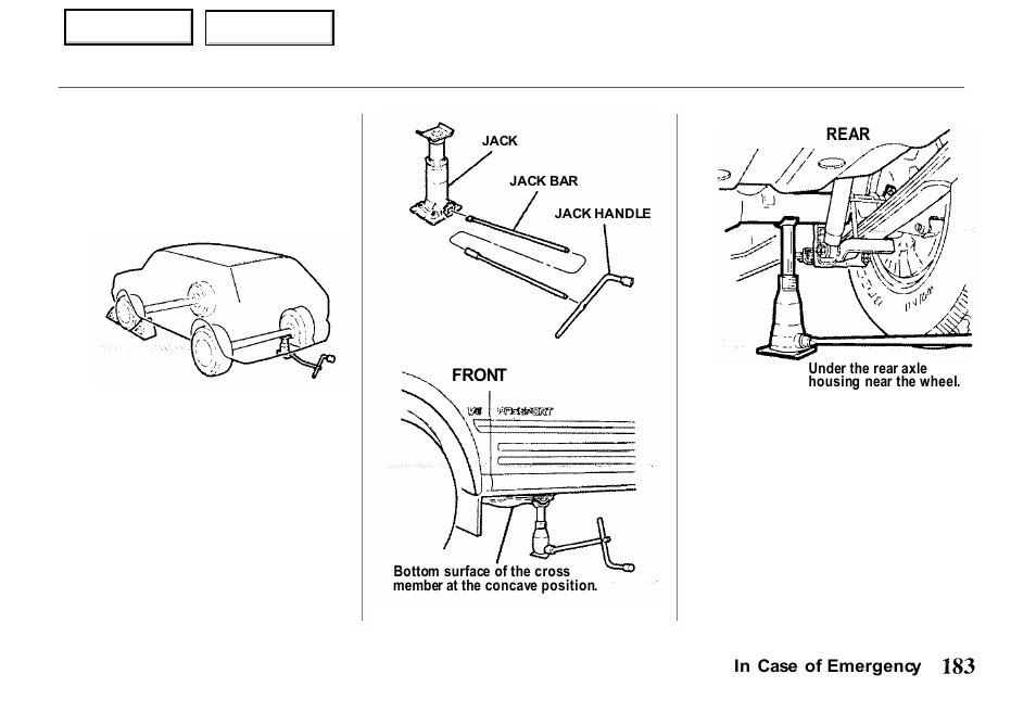 HONDA 2000 Passport - Owner's Manual User Manual | Page 186 / 267