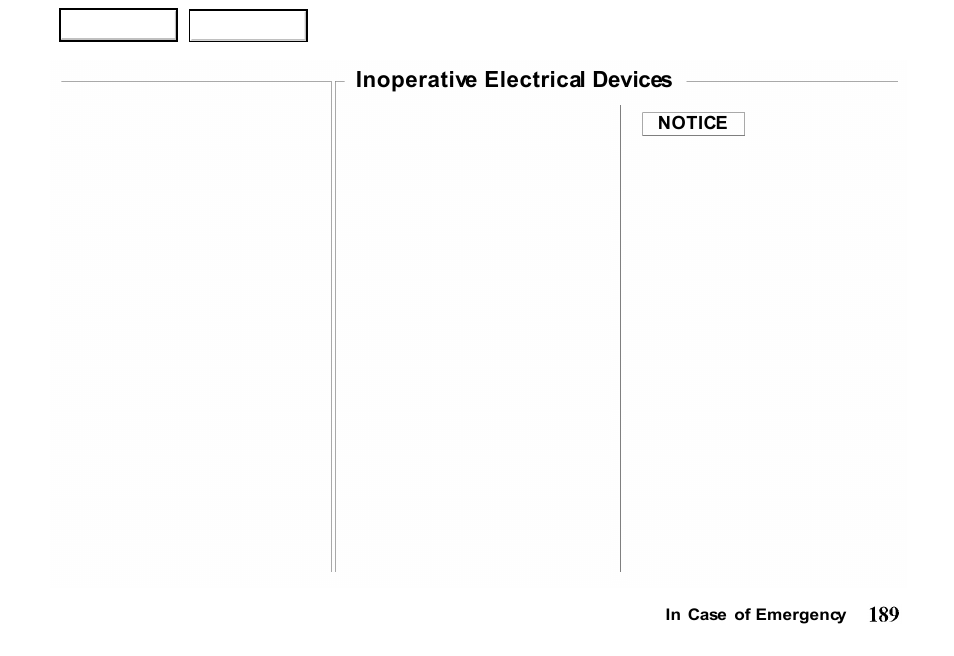 Inoperative electrical devices | HONDA 2000 Passport - Owner's Manual User Manual | Page 192 / 267