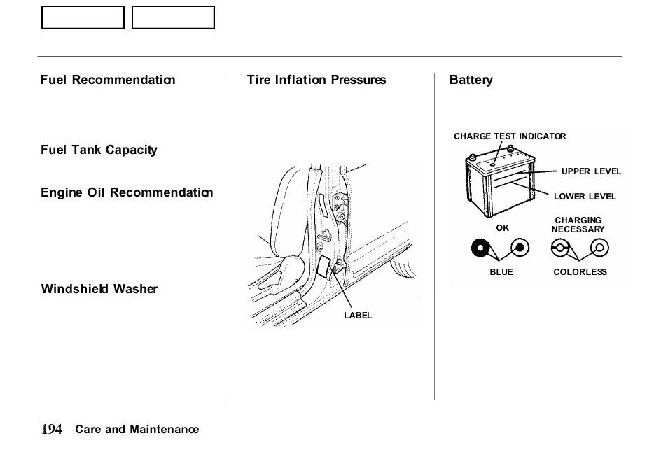 HONDA 2000 Passport - Owner's Manual User Manual | Page 197 / 267