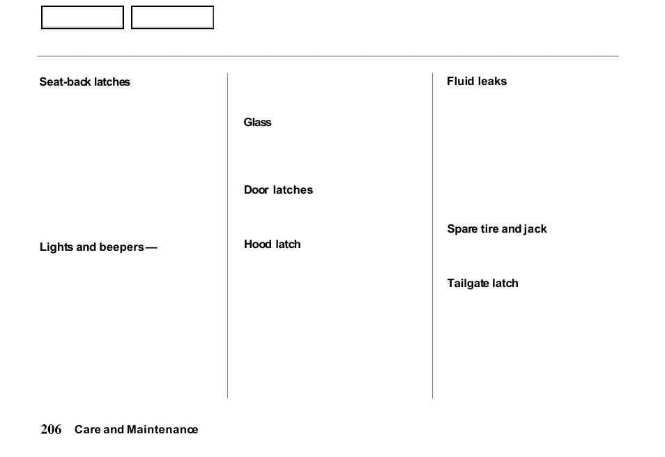 HONDA 2000 Passport - Owner's Manual User Manual | Page 209 / 267