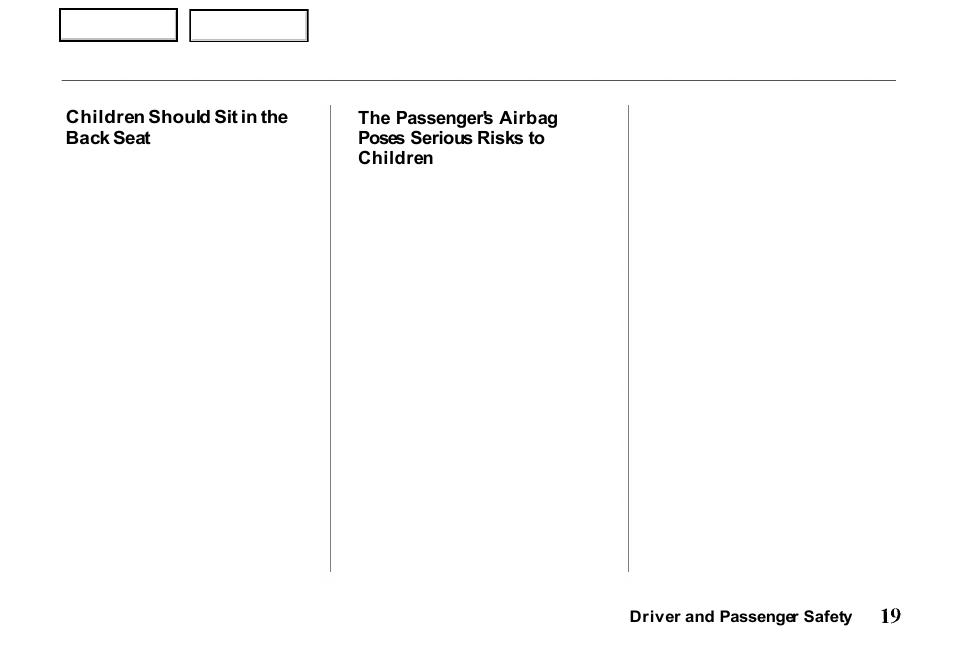 HONDA 2000 Passport - Owner's Manual User Manual | Page 22 / 267