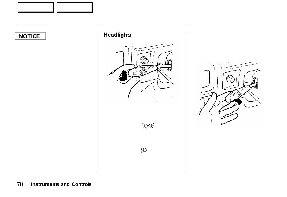 HONDA 2000 Passport - Owner's Manual User Manual | Page 73 / 267