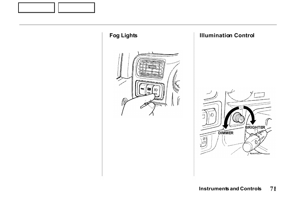 HONDA 2000 Passport - Owner's Manual User Manual | Page 74 / 267