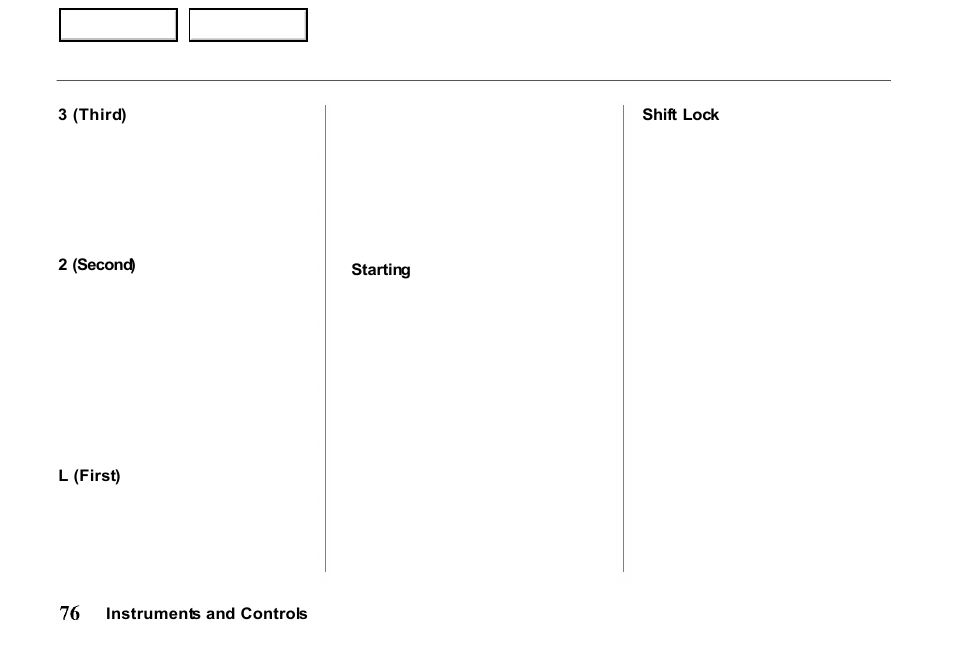 HONDA 2000 Passport - Owner's Manual User Manual | Page 79 / 267