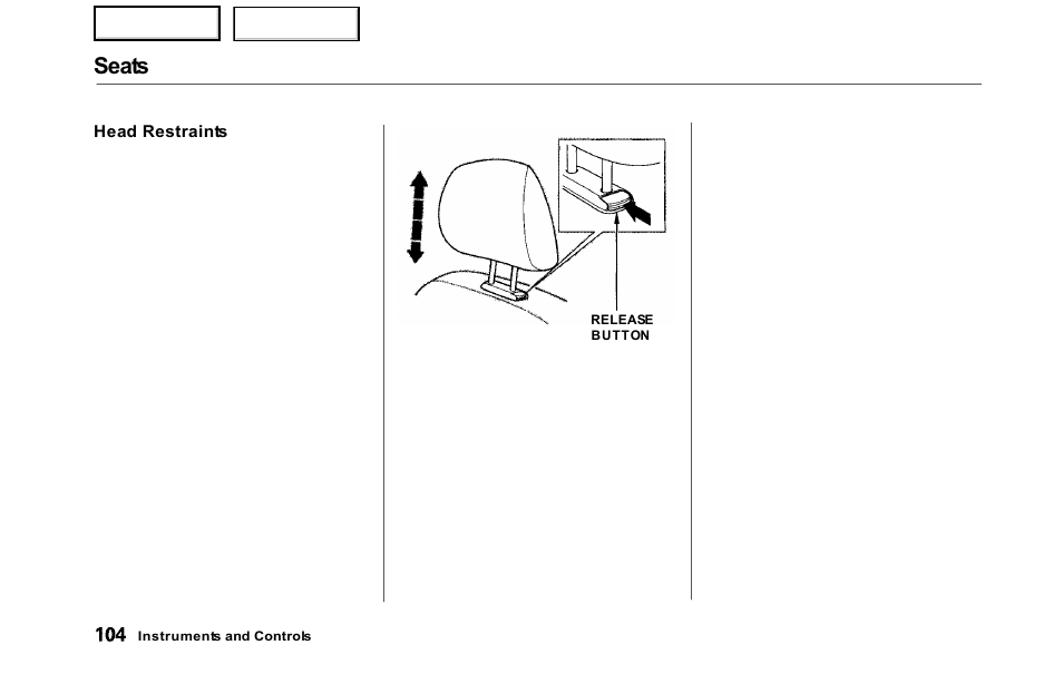 Seats | HONDA 2000 Odyssey - Owner's Manual User Manual | Page 107 / 352