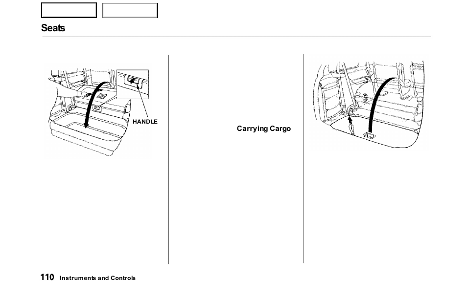 Seats | HONDA 2000 Odyssey - Owner's Manual User Manual | Page 113 / 352