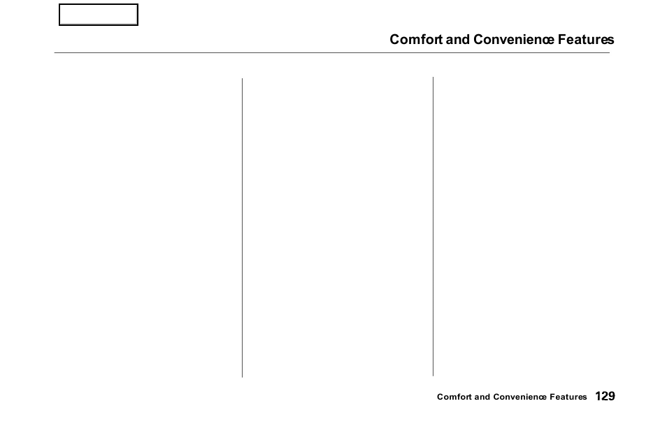 Comfort and convenience features | HONDA 2000 Odyssey - Owner's Manual User Manual | Page 132 / 352