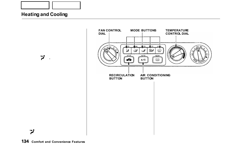 Heating and cooling | HONDA 2000 Odyssey - Owner's Manual User Manual | Page 137 / 352