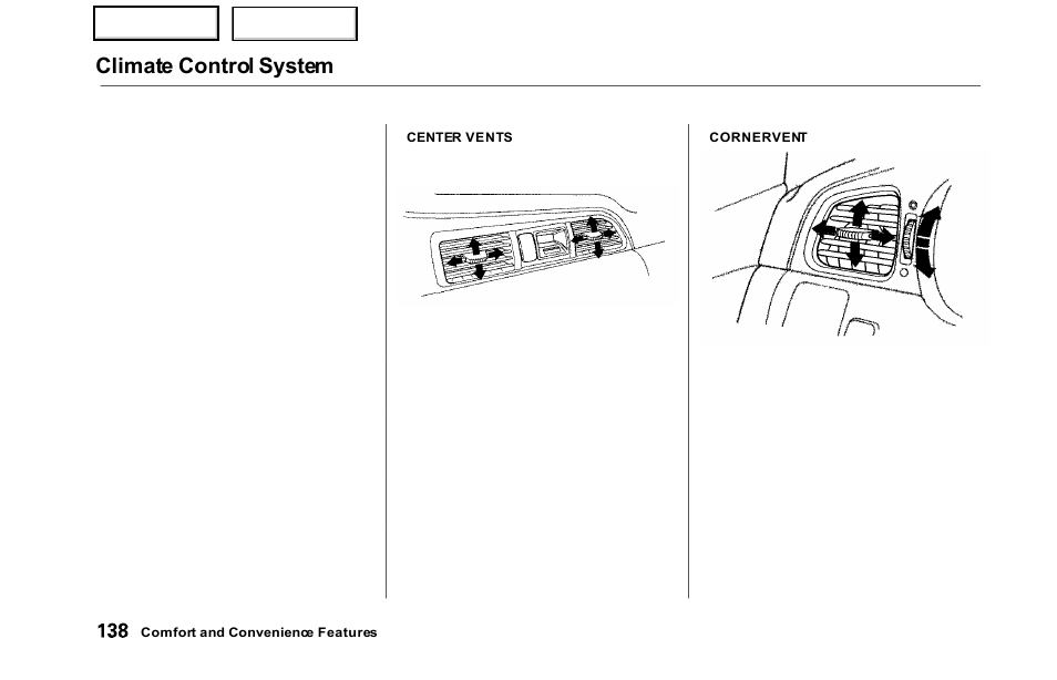 Climate control system | HONDA 2000 Odyssey - Owner's Manual User Manual | Page 141 / 352