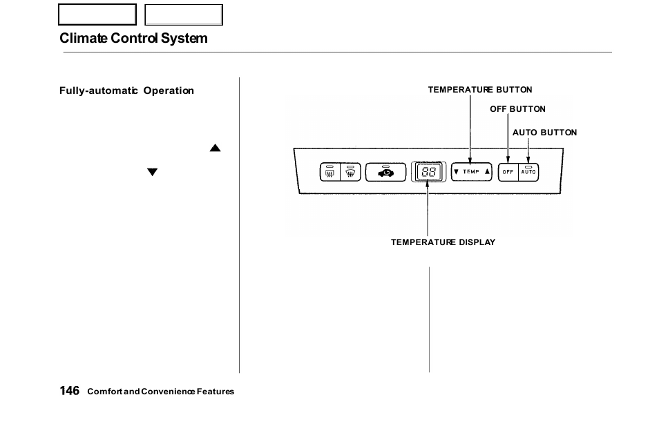 Climate control system | HONDA 2000 Odyssey - Owner's Manual User Manual | Page 149 / 352