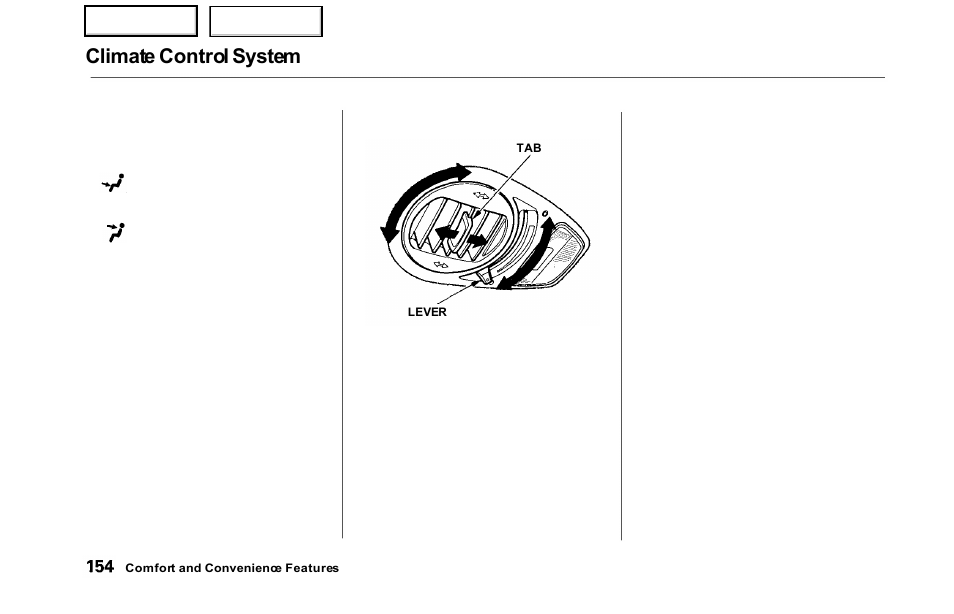 Climate control system | HONDA 2000 Odyssey - Owner's Manual User Manual | Page 157 / 352