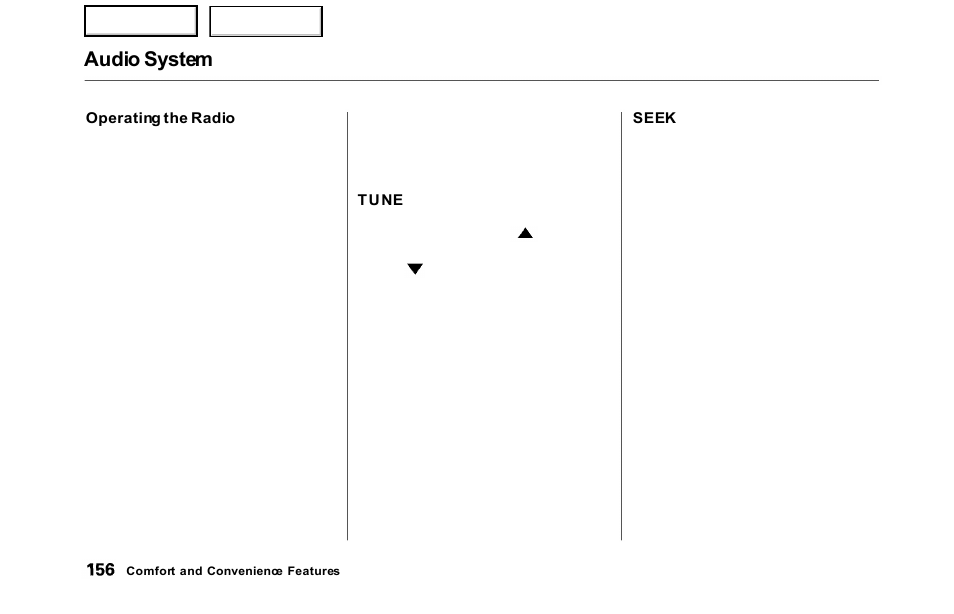 Audio system | HONDA 2000 Odyssey - Owner's Manual User Manual | Page 159 / 352