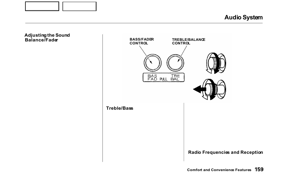 Audio system | HONDA 2000 Odyssey - Owner's Manual User Manual | Page 162 / 352