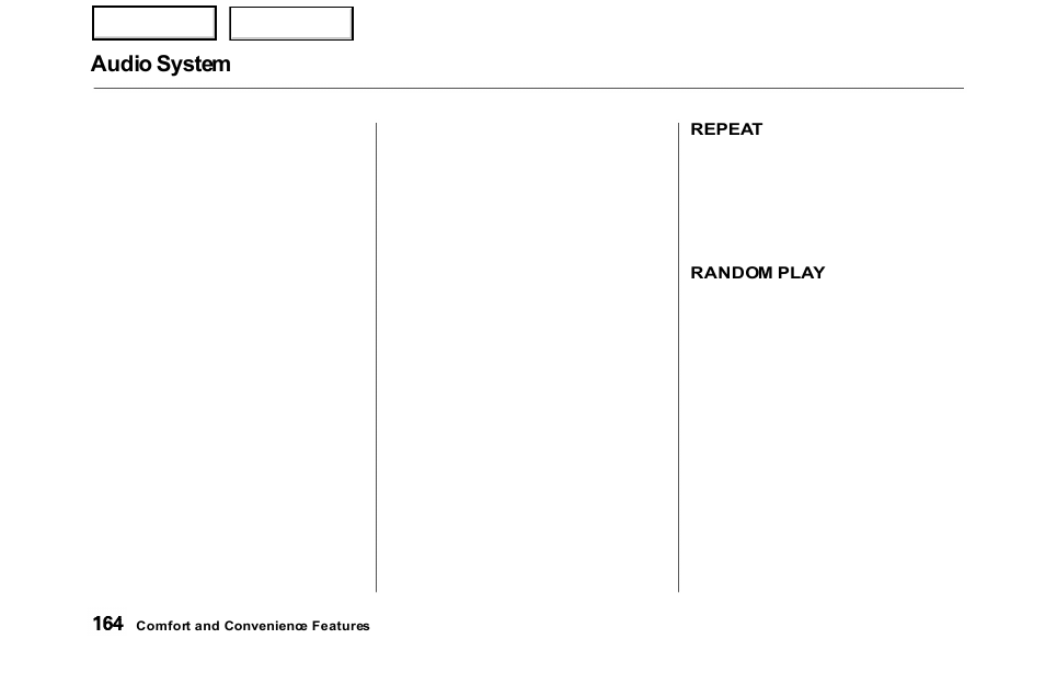 Audio system | HONDA 2000 Odyssey - Owner's Manual User Manual | Page 167 / 352