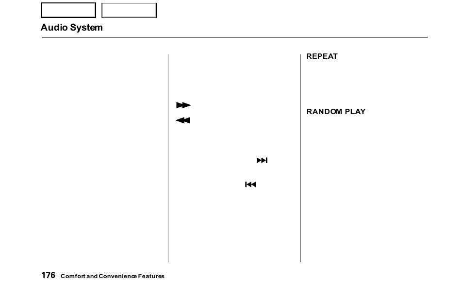 Audio system | HONDA 2000 Odyssey - Owner's Manual User Manual | Page 179 / 352