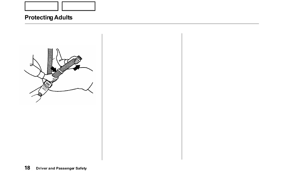 Protecting adults | HONDA 2000 Odyssey - Owner's Manual User Manual | Page 21 / 352