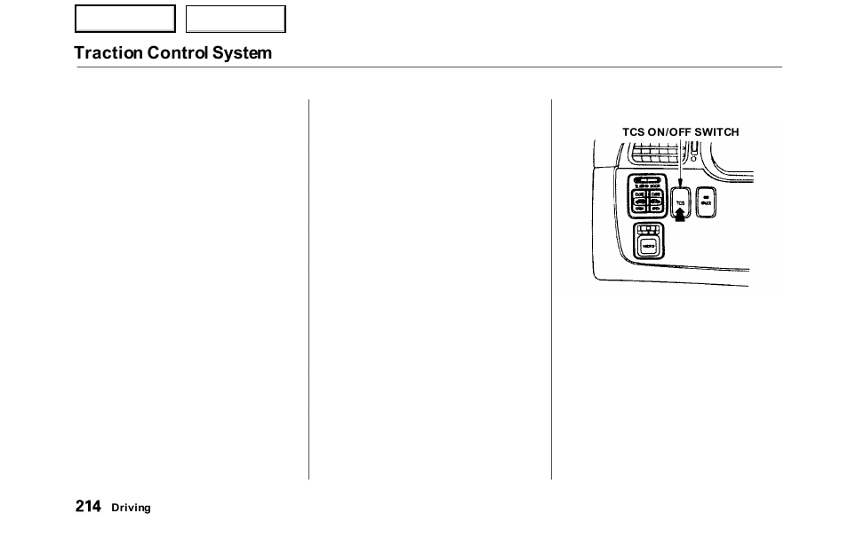 Traction control system | HONDA 2000 Odyssey - Owner's Manual User Manual | Page 217 / 352