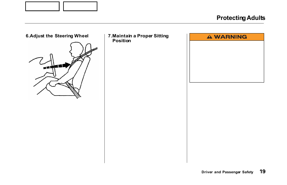 Protecting adults | HONDA 2000 Odyssey - Owner's Manual User Manual | Page 22 / 352