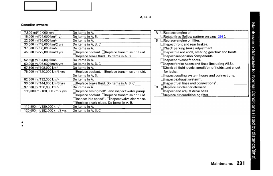 HONDA 2000 Odyssey - Owner's Manual User Manual | Page 234 / 352