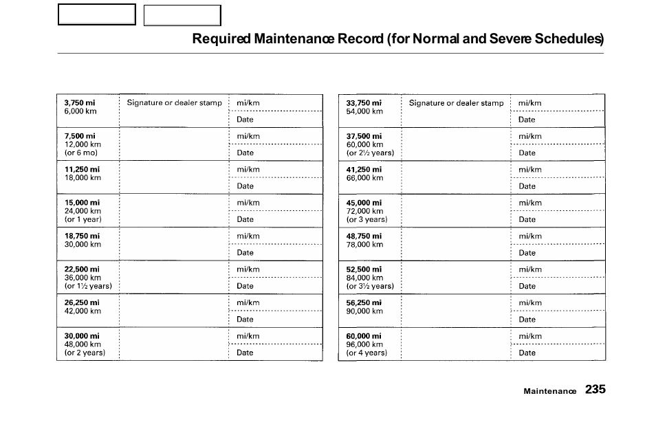 HONDA 2000 Odyssey - Owner's Manual User Manual | Page 238 / 352