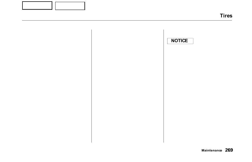 Tires | HONDA 2000 Odyssey - Owner's Manual User Manual | Page 272 / 352