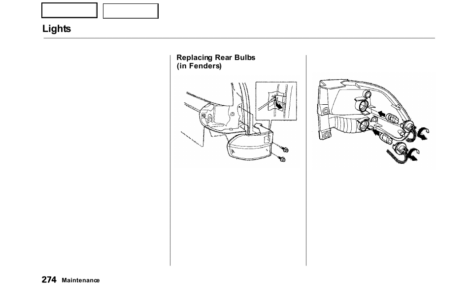 Lights | HONDA 2000 Odyssey - Owner's Manual User Manual | Page 277 / 352