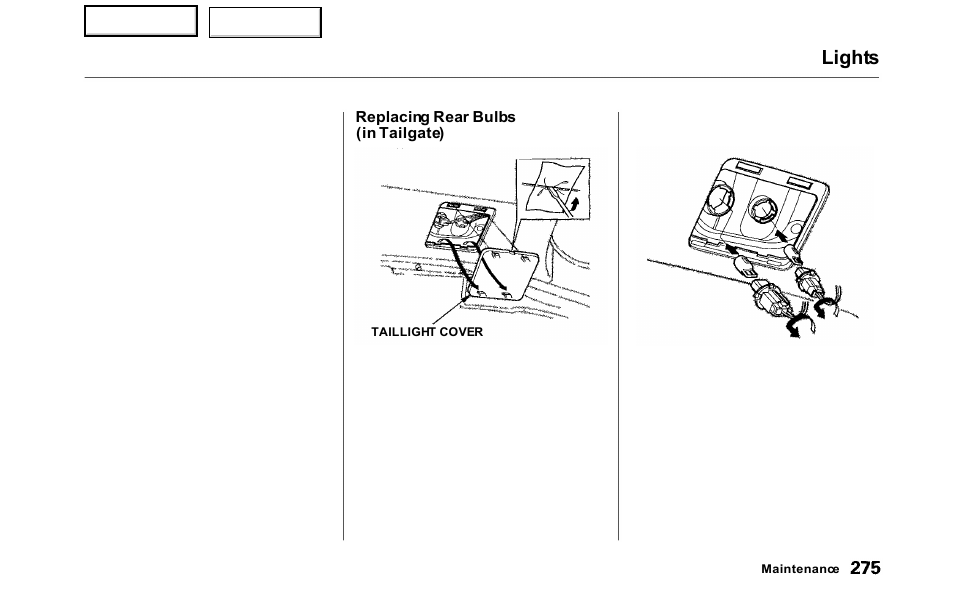 Lights | HONDA 2000 Odyssey - Owner's Manual User Manual | Page 278 / 352