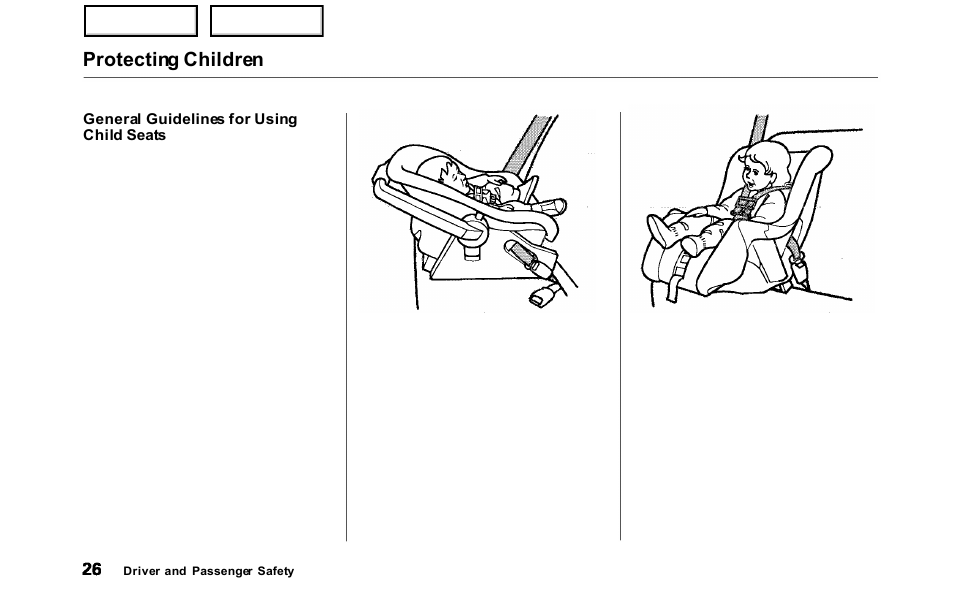 Protecting children | HONDA 2000 Odyssey - Owner's Manual User Manual | Page 29 / 352