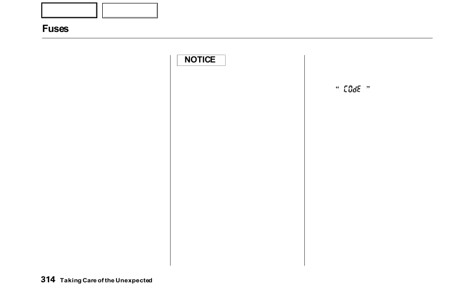 Fuses | HONDA 2000 Odyssey - Owner's Manual User Manual | Page 317 / 352