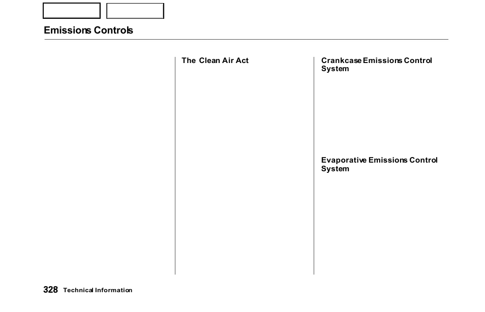 Emissions controls | HONDA 2000 Odyssey - Owner's Manual User Manual | Page 331 / 352